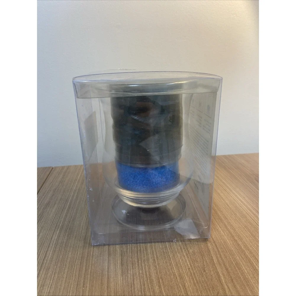 Vintage Pier 1 Imports Mini Hurricane Set Candle Holder Glass Glacial Breeze VTG